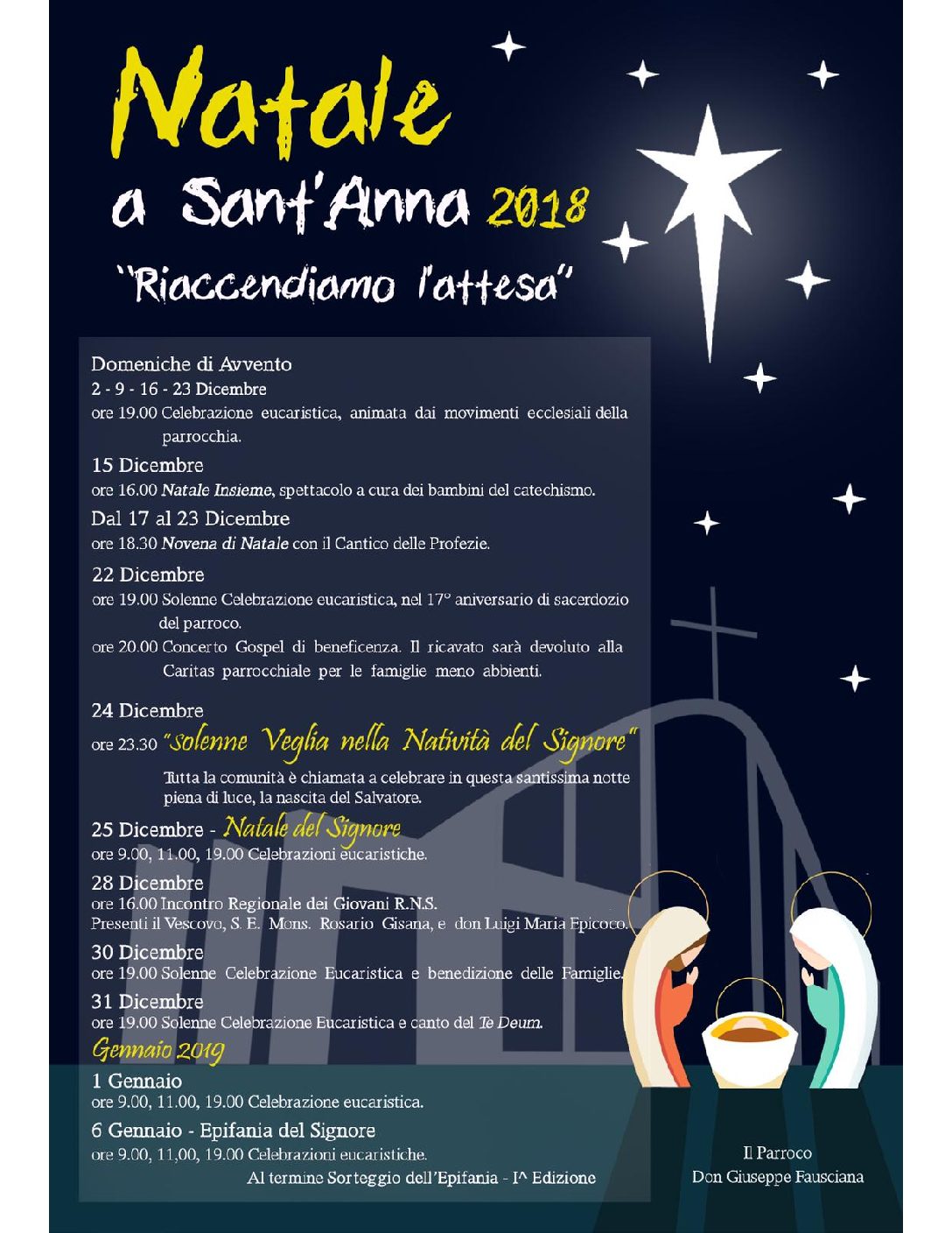 Photo of Celebrazioni e appuntamenti del Santo Natale 2018