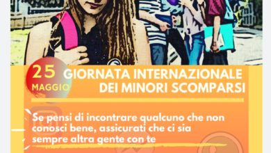 Photo of 25 maggio 2020 – Giornata internazionale per i minori scomparsi