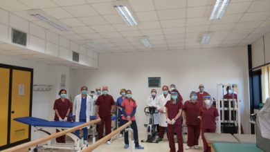 Photo of Dispositivi di Protezione donati all’équipe di Medicina Fisica e Riabilitativa dell’ospedale Umberto I di Enna