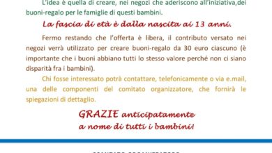 Photo of “C’è un dono per te”.