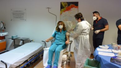 Photo of Prima vaccinazione Covid all’Umberto I di Enna