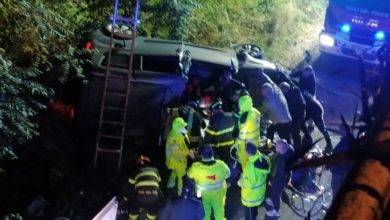 Photo of Enna: furgone precipita dalla monte cantina, due feriti