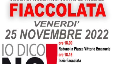 Photo of Una fiaccolata in occasione della Giornata internazionale contro la violenza sulle donne. Organizzata dal “Solco” e il “Vespa club”