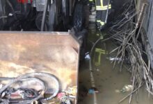 Photo of Incendio di un capannone a Barrafranca
