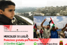Photo of Enna, oggi alle 21 proiezione film pro Palestina al Giardino di Dafne a Pergusa