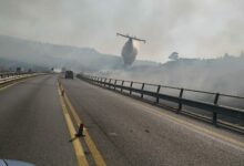 Photo of La Protezione Civile di Enna impegnata nell’incendio a Villarosa, zona Fortolese