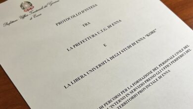 Photo of Sottoscritto Protocollo d’Intesa tra la Prefettura e l’Università Kore di Enna per il miglioramento della formazione del personale civile del Ministero dell’Interno