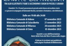 Photo of Quattro notti di letture e fiabe tra i libri: “La notte bianca dei racconti inBiblioteca” con Raimondo Vecchio