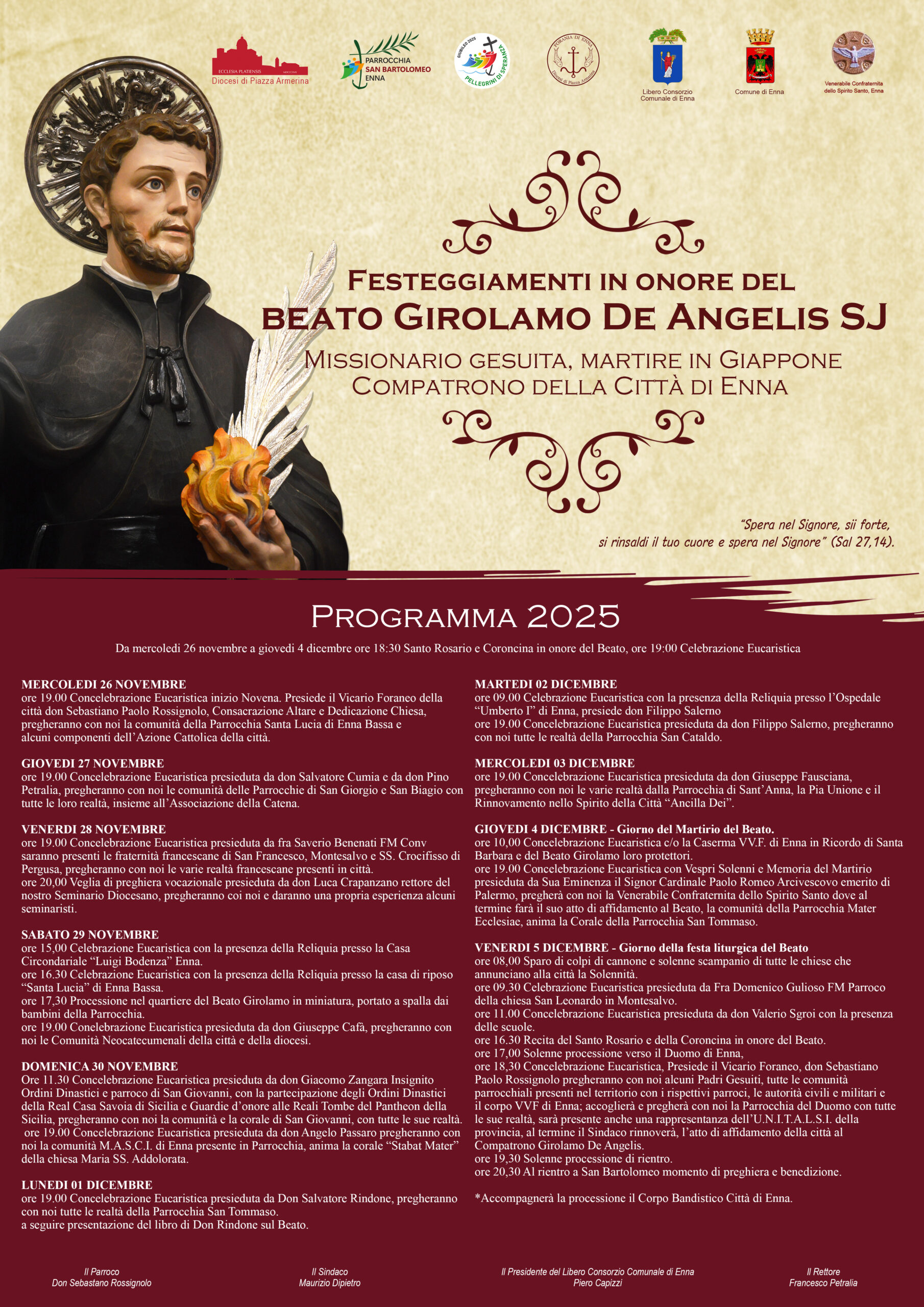 Photo of Enna, festeggiamenti in onore del beato Girolamo De Angelis