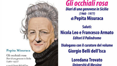 Photo of A Enna la presentazione del volume “Gli occhiali rosa. Diari di una genovese in Sicilia (1960-1977)” di Pepita Misuraca