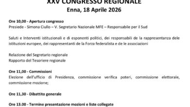 Photo of L’Europa a una svolta: a Enna il XXV Congresso Regionale del Movimento Federalista Europeo