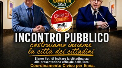 Photo of Enna, incontro pubblico del “Coordinamento Civico per Enna” con la partecipazione dell’On. Ismaele La Vardera