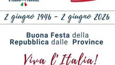 Photo of Gli auguri delle Province per l’ottantesimo della Repubblica italiana