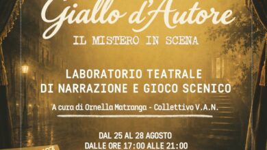 Photo of “Giallo d’Autore, il Mistero in Scena”: a Enna il laboratorio teatrale di narrazione e gioco scenico per non attori