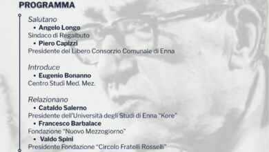 Photo of “Riccardo Lombardi, la bellezza della politica”: a Regalbuto il convegno promosso dal Centro Studi Med.Mez.